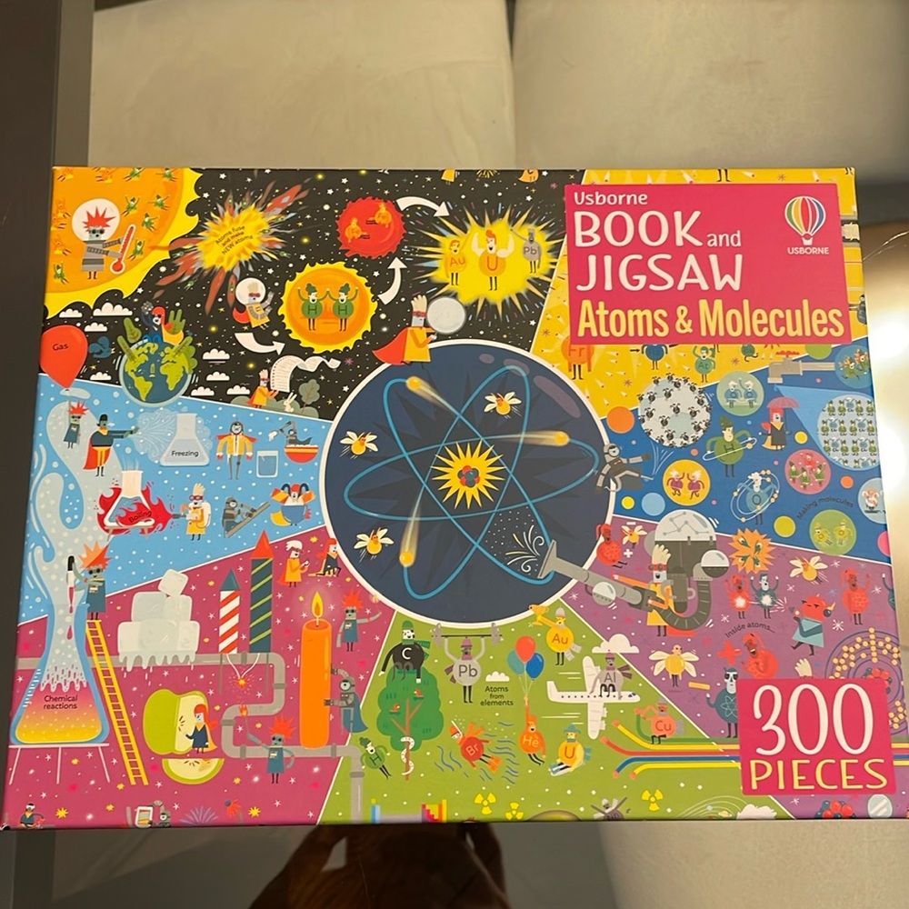 🔥 3/$25 - Book and Jigsaw Atoms & Molecules